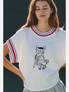 Anthropologie Daily Practice Pup T-Shirt